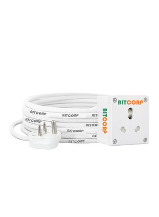 Bitcorp Extension Box 15A 16A 20A 1 Socket 3500W Surge Protection High Load Capacity with 4 Meter Long Wire Cord for ChargerAcRefrigeratorWashing MachineMicrowave - pzsku/Z49C556A3886AB88140C6Z/45/1746619073/3e68f725-db29-4a77-b6da-5d7e56808585