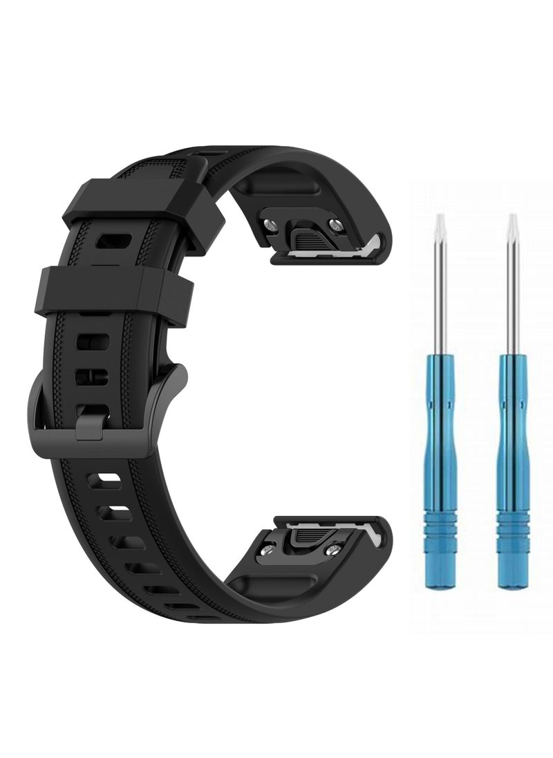 FITME - Silicone Band For Garmin Fenix / Instinct 2 /Descent Mk/ Foretrex / Enduro (51 MM) - Image 1
