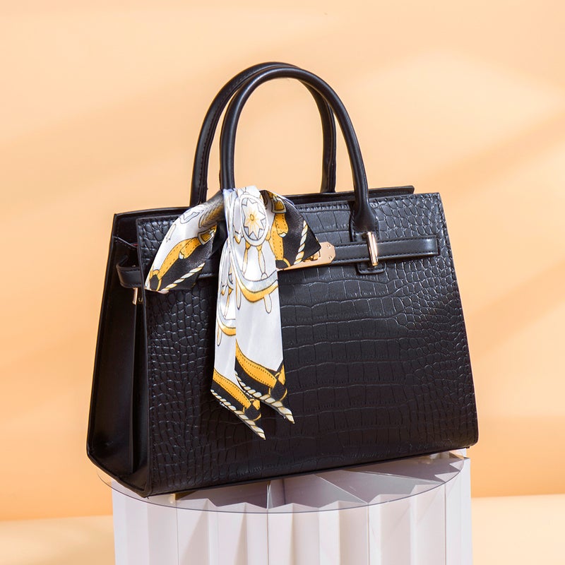 Mother'S Day Gift Mother'S Bag All-Match Middle-Aged Women'S Bag Crocodile Pattern Handbag Atmospheric Practical Mother-In-Law Bag - Image 2