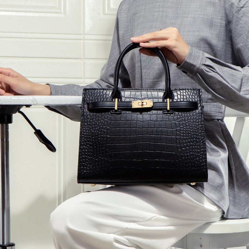 Mother'S Day Gift Mother'S Bag All-Match Middle-Aged Women'S Bag Crocodile Pattern Handbag Atmospheric Practical Mother-In-Law Bag - Image 5