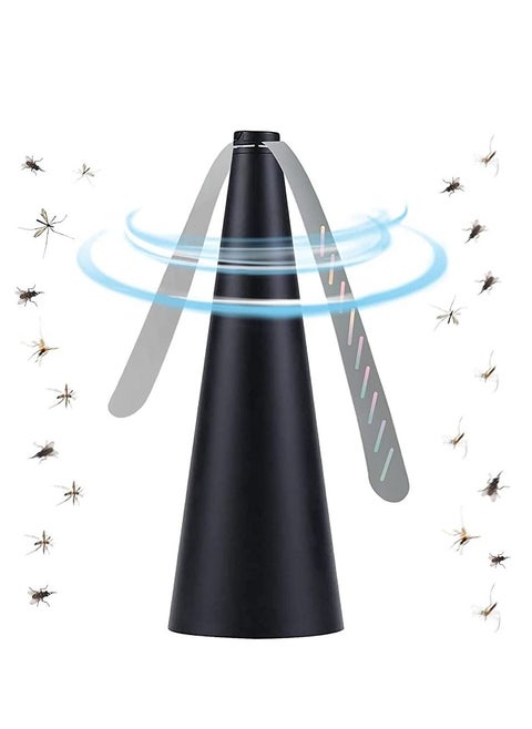 Multi-Functional Automatic Fly Repellent Fan Black/Silver 8.2X8.2X24CM