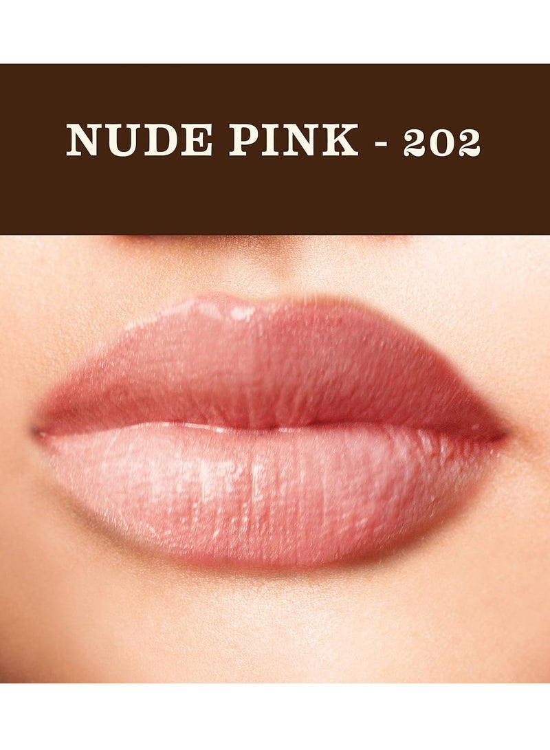 SoulTree Ayurvedic Lip Gloss Nude Pink Colour 202 5G - Image 4