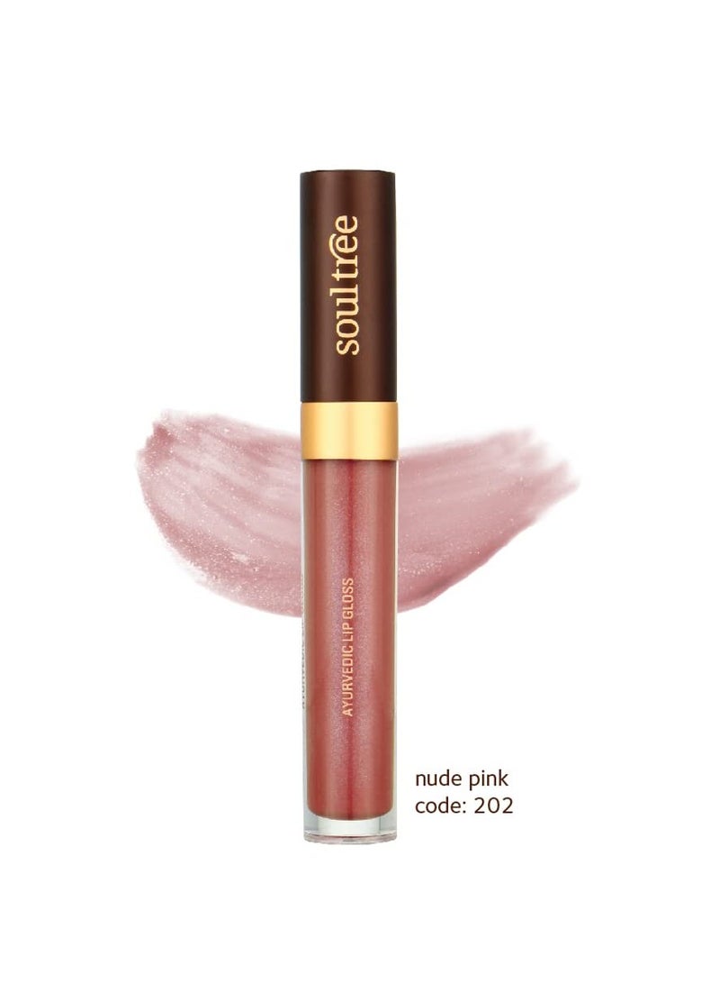 SoulTree Ayurvedic Lip Gloss Nude Pink Colour 202 5G - Image 2