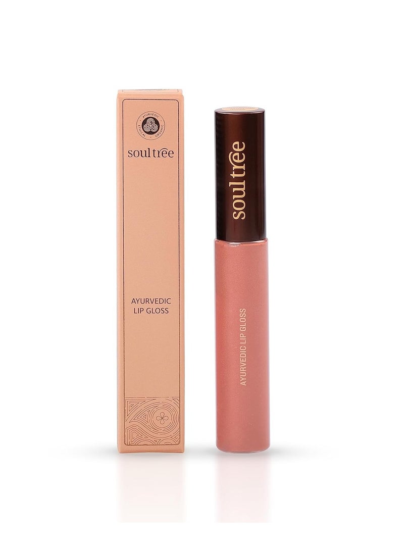 SoulTree Ayurvedic Lip Gloss Nude Pink Colour 202 5G - Image 3