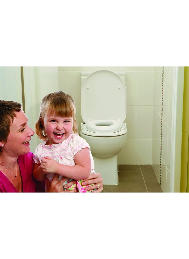 dreambaby Dreambaby Potty Toilet Seat, Softly Padded with Grip Handles - White - Model L674  - Image 2