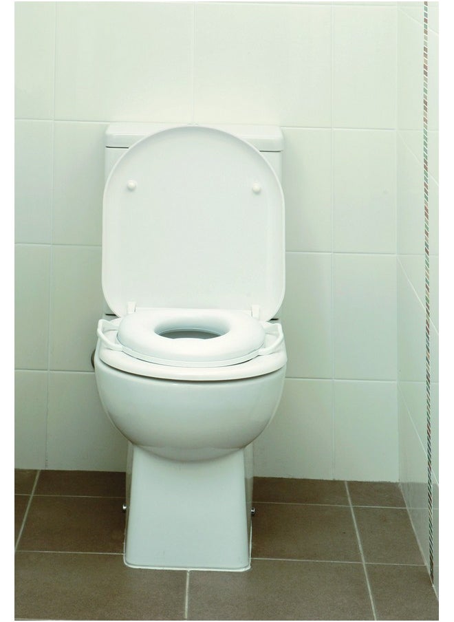 dreambaby Dreambaby Potty Toilet Seat, Softly Padded with Grip Handles - White - Model L674  - Image 1