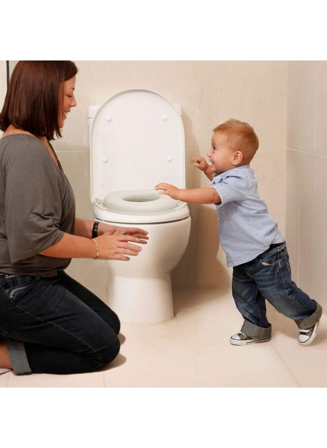 dreambaby Dreambaby Potty Toilet Seat, Softly Padded with Grip Handles - White - Model L674  - Image 4