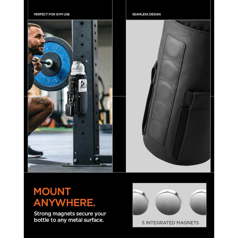 Life Magnetic Gym Bag Tumbler Carrier Holder for 20oz 40oz Water Bottle with Molle System, Mobile Phone Pocket Storage, Drawstring/Cord Lock, D-Ring Strap, Waterproof - Image 3