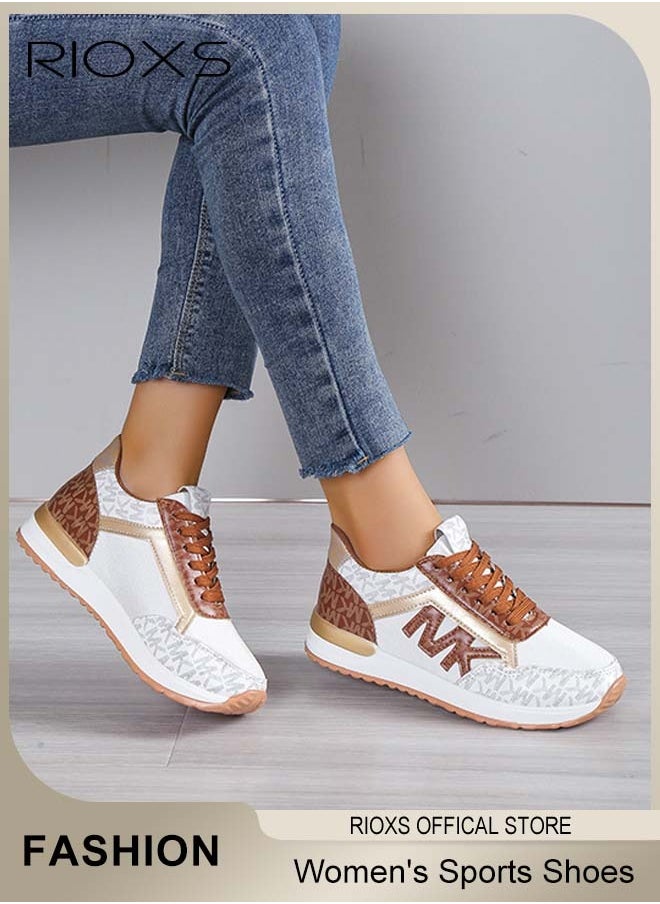 Women's Sports Shoes, Mesh Breathable Platform Sneakers, Casual Jogging Walking Shoes For Running, Ladies Lace Up Platform Sneakers, Trendy Athletic Tennis Shoes, Anti-slip Sneakers For Women, Ladies Athlesiure Shoes