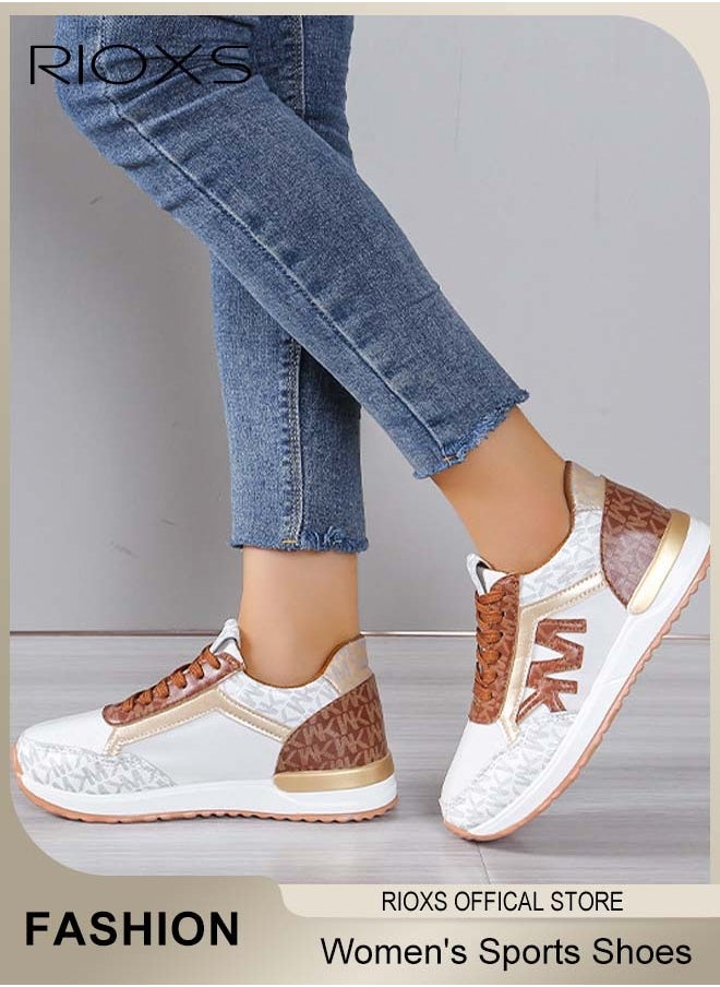 Women's Sports Shoes, Mesh Breathable Platform Sneakers, Casual Jogging Walking Shoes For Running, Ladies Lace Up Platform Sneakers, Trendy Athletic Tennis Shoes, Anti-slip Sneakers For Women, Ladies Athlesiure Shoes