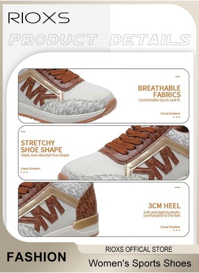 Women's Sports Shoes, Mesh Breathable Platform Sneakers, Casual Jogging Walking Shoes For Running, Ladies Lace Up Platform Sneakers, Trendy Athletic Tennis Shoes, Anti-slip Sneakers For Women, Ladies Athlesiure Shoes