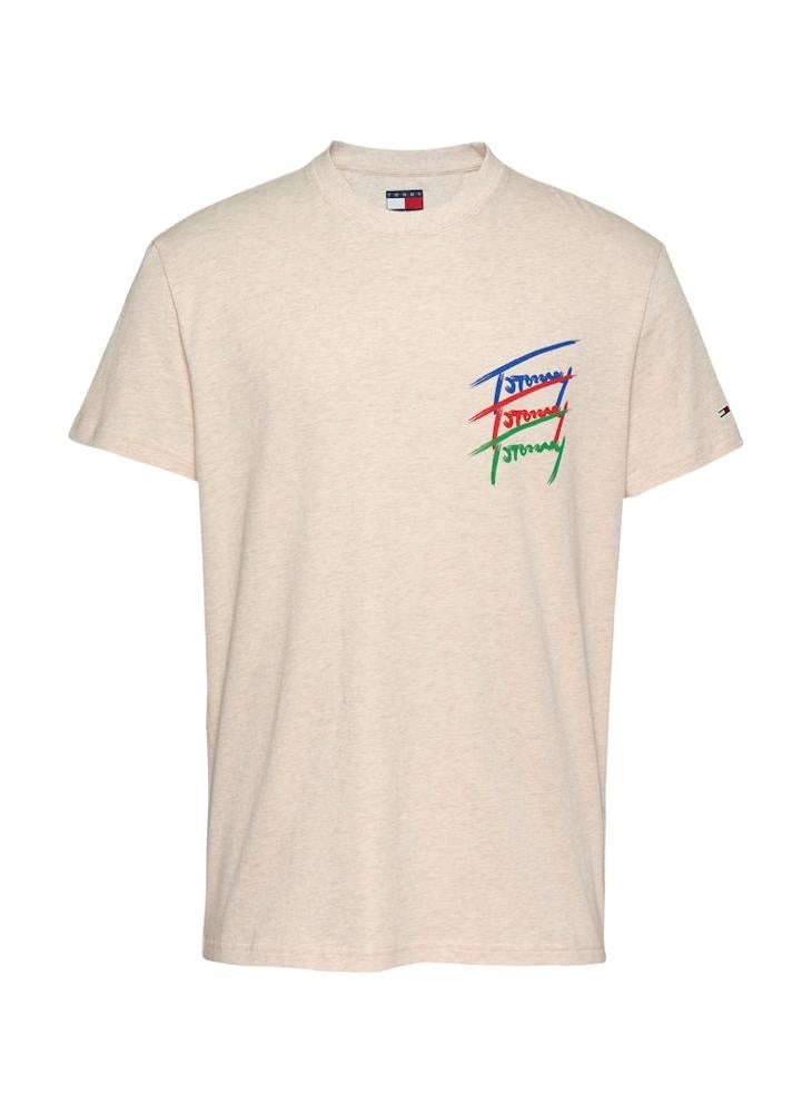 TOMMY JEANS - Regular Fit Twisted Signtr T-Shirt - Image 1