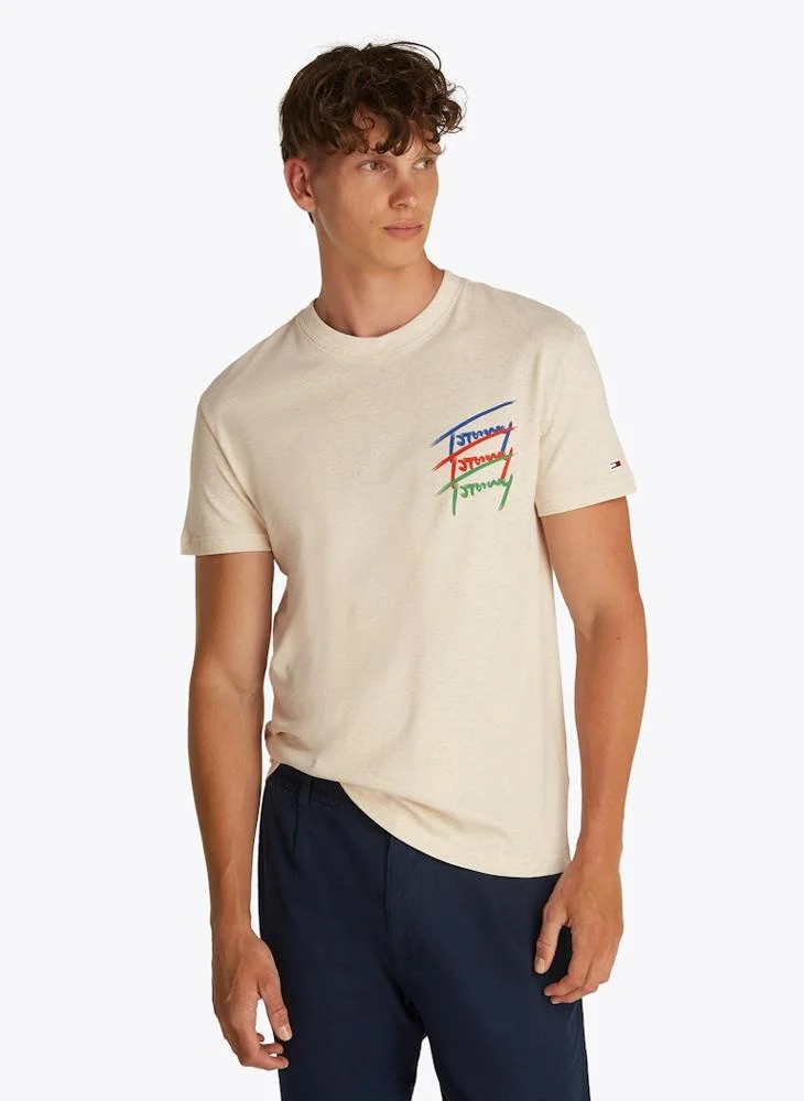 TOMMY JEANS Twisted Signtr Crew Neck T-Shirt