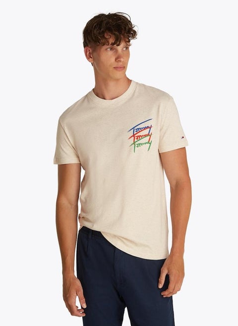 Regular Fit Twisted Signtr T-Shirt