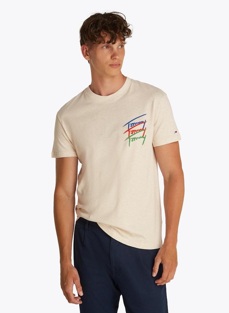 TOMMY JEANS - Regular Fit Twisted Signtr T-Shirt - Image 1