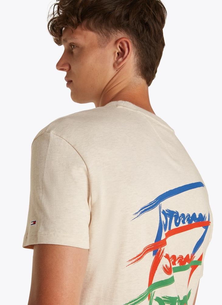 TOMMY JEANS - Regular Fit Twisted Signtr T-Shirt - Image 1