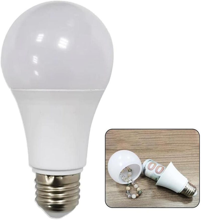 Weicoca Light Bulb Safe Box Secret Light Bulb- Safe Light Bulb Secret Compartment- Storage Realistic Light Bulb Decoy Hiding- Secret Hiding Spot- Diversion Safe Stash Hide Valuables - Image 2