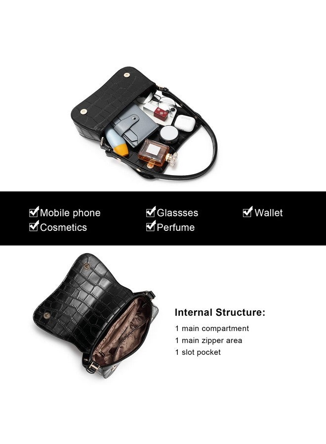 CLUCI Small Shoulder Bagscrossbody Purses For Women Vegan Leather Handbag Clutch Hobo Purse - Image 3