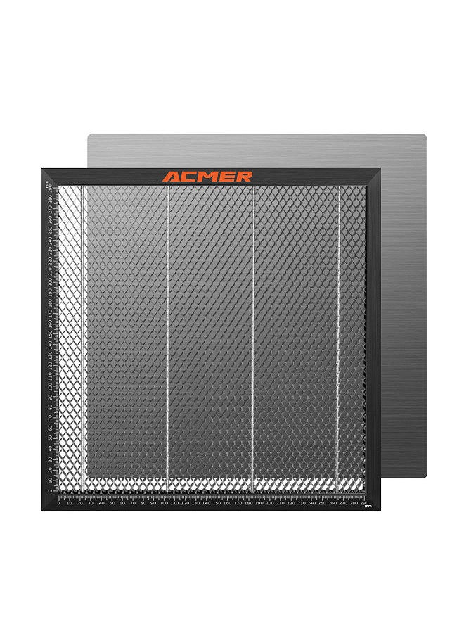 Acmer E10 Laser Cutting Honeycomb Working Table Board Steel Panel Platform 330x330mm for CO2 or Diode Laser Engraver Cutting Machine Compatible with NEJE/XTOOL/ORTUR/Easy-observing Table-protecting  - Image 1