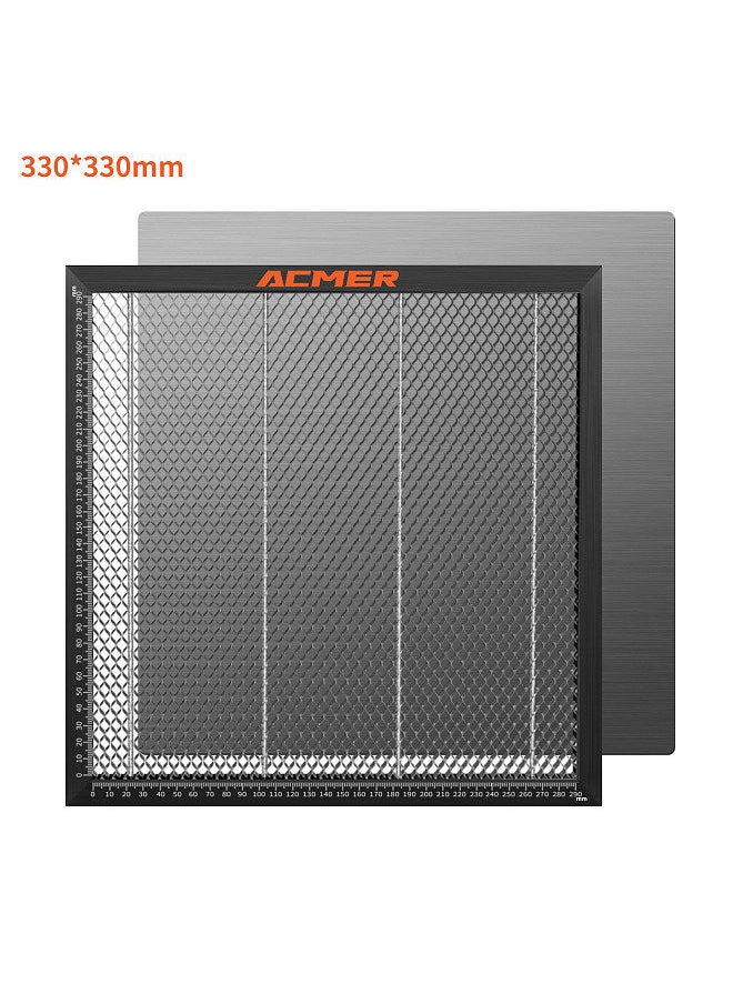 Acmer E10 Laser Cutting Honeycomb Working Table Board Steel Panel Platform 330x330mm for CO2 or Diode Laser Engraver Cutting Machine Compatible with NEJE/XTOOL/ORTUR/Easy-observing Table-protecting  - Image 3