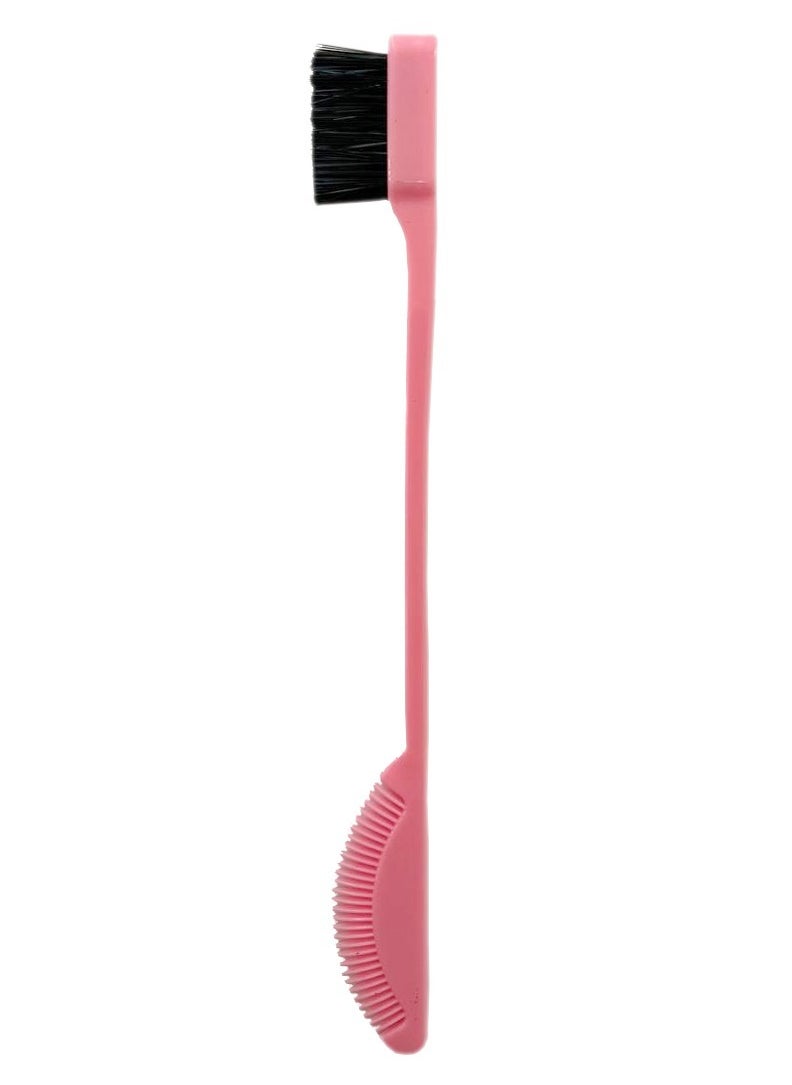 Prime 2 in 1 Hair Edge Control Brush Comb Eyebrow Brush Double Sided Edge Brush for Hairstyling, Eyelash Combs and Eyebrow Brushes for Women Men Kids  - Image 1
