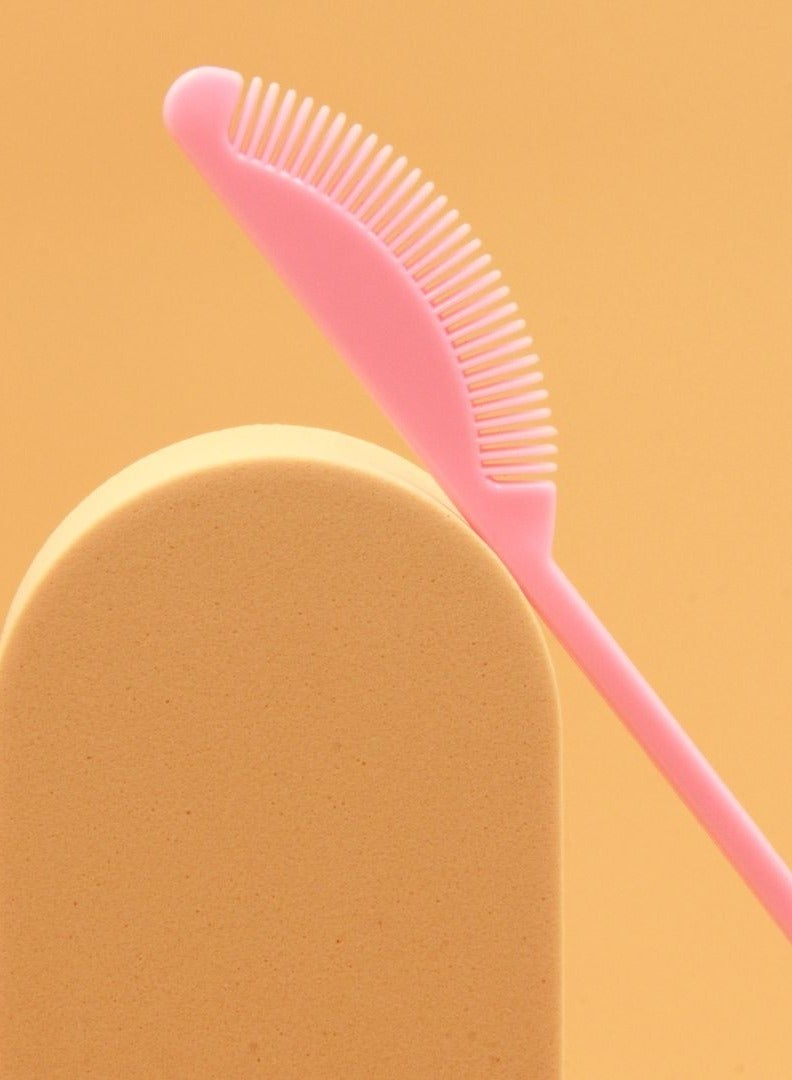 2 في 1 فرشاة التحكم في حواف الشعر مشط فرشاة حواجب مزدوجة الجوانب لتصفيف الشعر وأمشاط الرموش وفرشاة الحواجب للنساء والرجال والأطفال - Image 4