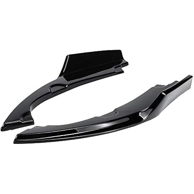 Labymos 2PCs Scratch Car Rear Bumper Lip Splitter for Civic 2016 2018 Premium ABS Aggressive Racing Look Durable New - Image 4