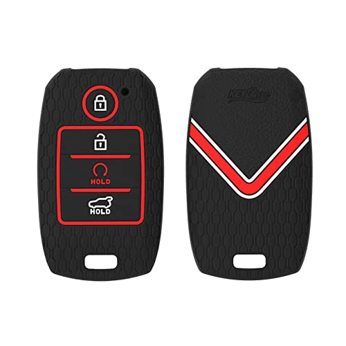 CARMATE Silicone Car Key Cover KC-61 Fit for ( Sonet 2020, Seltos 2020+ )-Black - Image 4