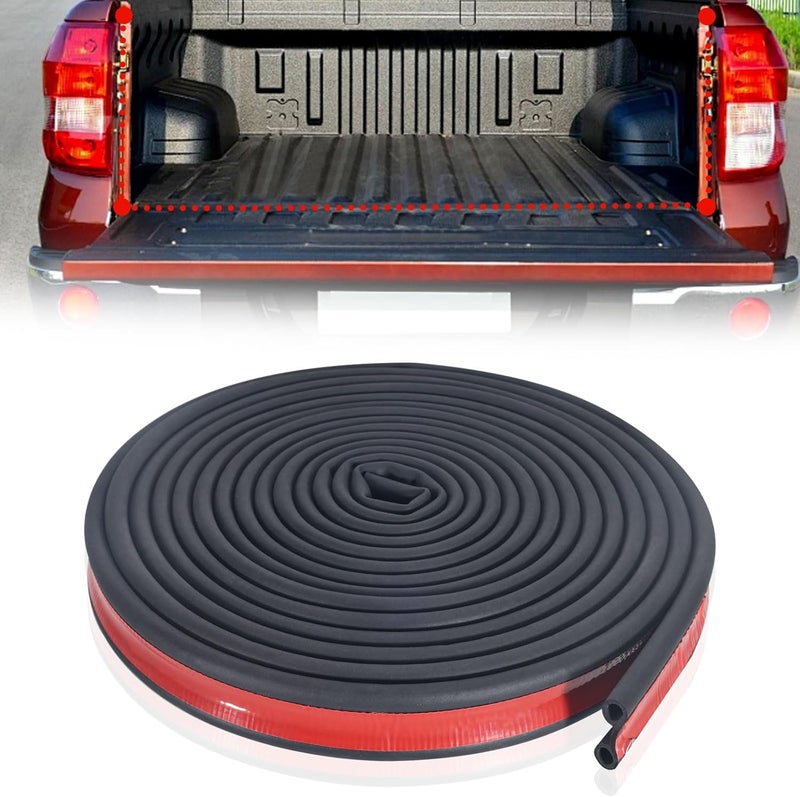 Runhike Tonneau Rubber Neoprene Seal, Self Adhesive Tailgate Seal Tape for Truck, 295" x 1.5", 1 Pack Non sticky surface - Image 1