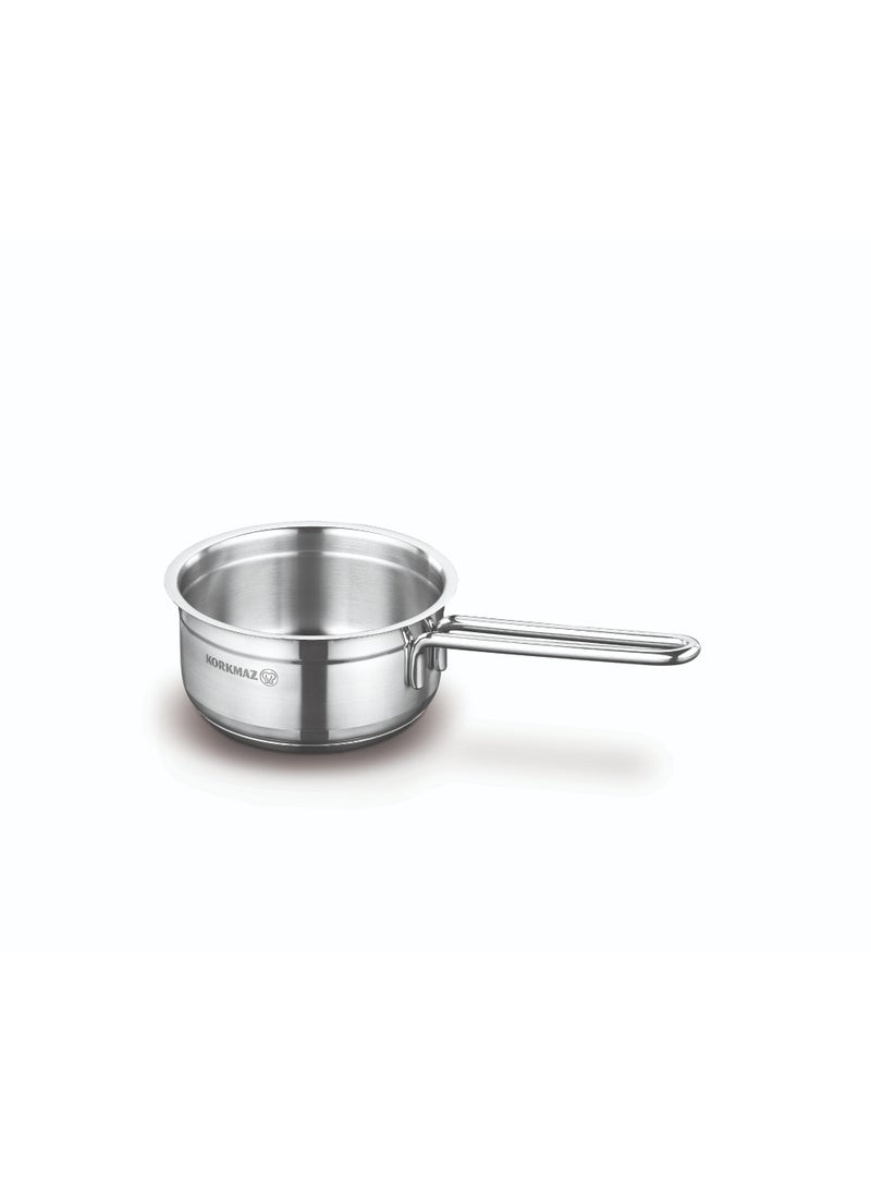 Korkmaz Alfa Stainless Steel Casserole – 14 cm Capacity