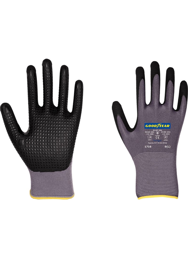 GOODYEAR 1716 Micro Foam Coated Work Gloves 