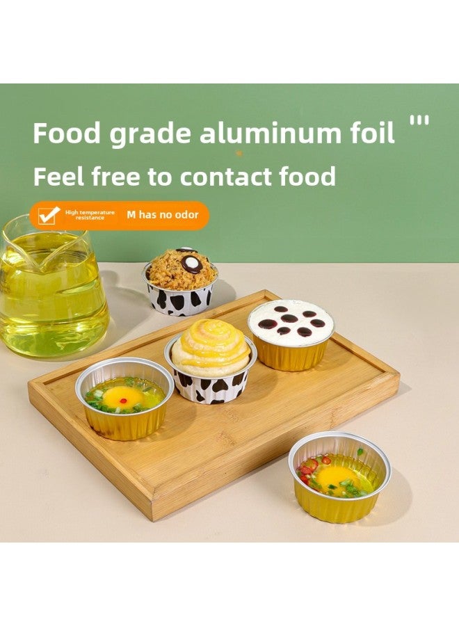 Special Paper Tin Paper Bowl For Air Fryer Household Aluminum Foil Box Paper Tray Small Size Disposable Oven Tin Paper Cup-Specifications:No Specifications-Size:Light Blue-125ml-10 Pieces - Image 4