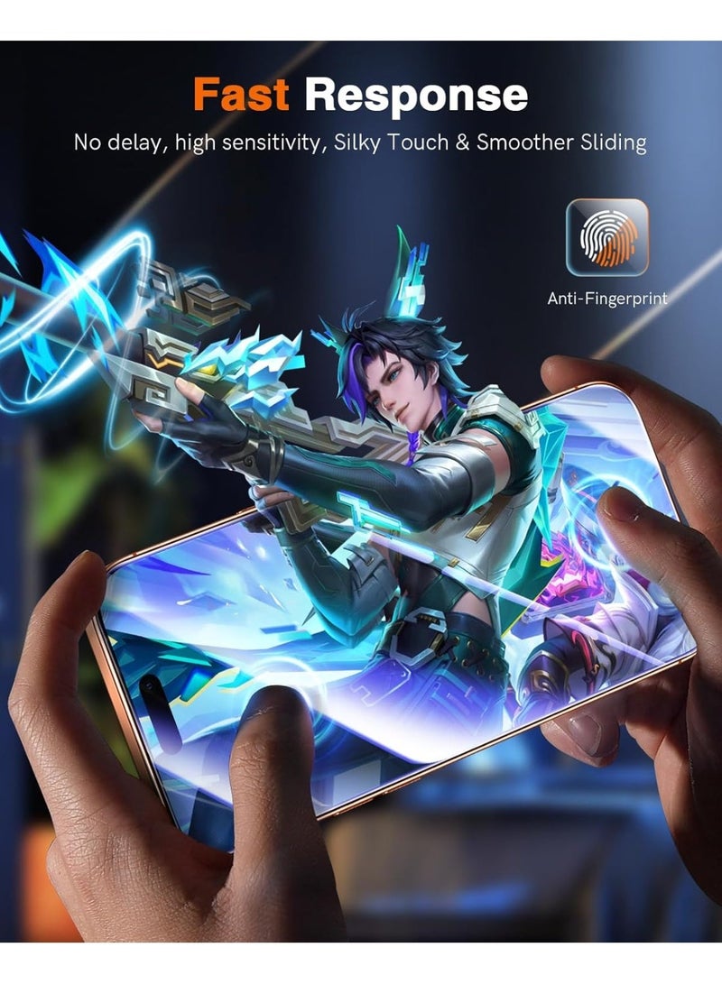YJS iPhone 17 Privacy Tempered Glass 9H Hardness Anti-Spy Privacy Glass With 2-Pack iPhone 17 Anti-Scratch Dustproof Bubble-Free Glass For iPhone 17 6.3-inch - Image 5