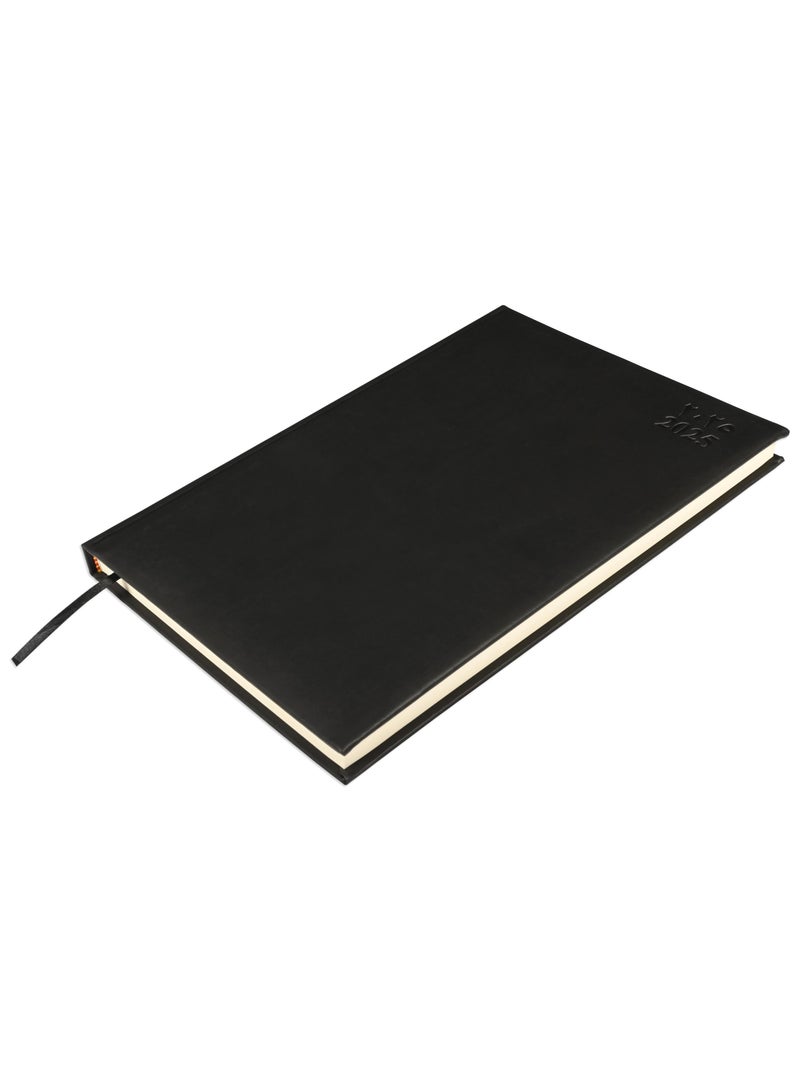 FIS FIS A4 Diary 2025 Arabic/English (Saturday & Sunday Combined) Black - FSDI48AEP25BK  - Image 1
