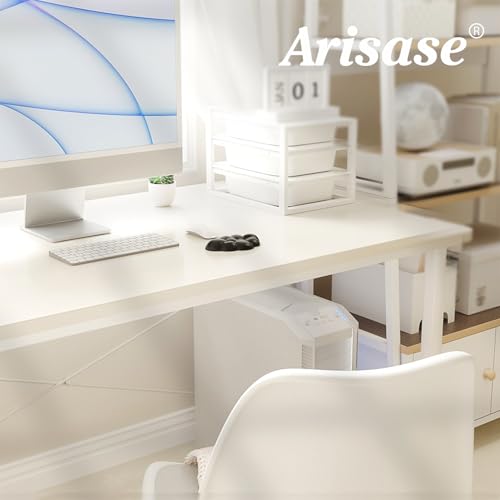 Arisase Cloud Wrist Rest Cushion for Mouse Ergonomic Soft PU Leather Memory Foam Wrist Pain Relief Mouse Wrist Support Pad with Anti-Skid Base for Office School Home Laptop & Computer Mouse (Black) - Image 3