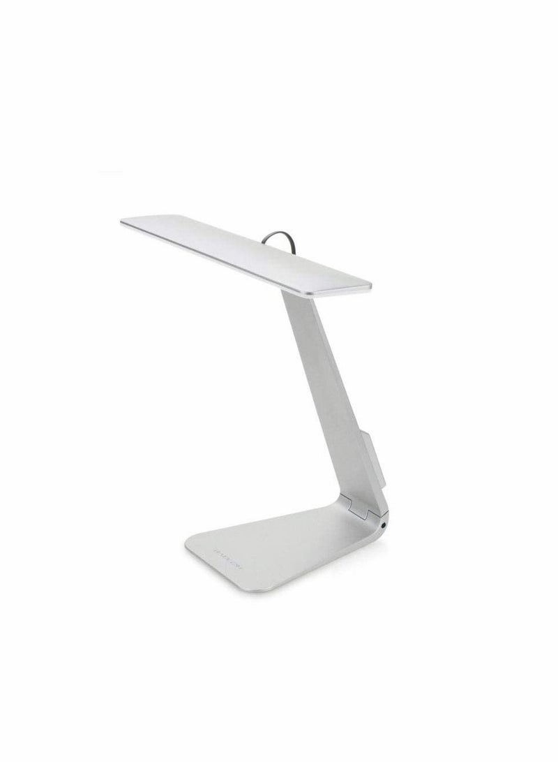 Y&D Folding Table Lamp, Ultra-Thin Fashion 210° Foldable Reading Night Light, Usb Charging, Inductive Switch, Three-Level Brightness Adjustment Led Eye Protection Learning Lamp (Sliver) - Image 1