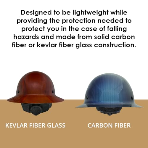 AFP Fiber Full Brim Hard Hat | 6 Point Ratchet Suspension | OSHA & ANSI Rated | Hard Hats for Men | Premium Construction Helmets for Safety - Image 5