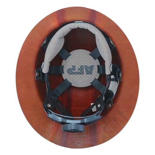 AFP Fiber Full Brim Hard Hat | 6 Point Ratchet Suspension | OSHA & ANSI Rated | Hard Hats for Men | Premium Construction Helmets for Safety - Image 2