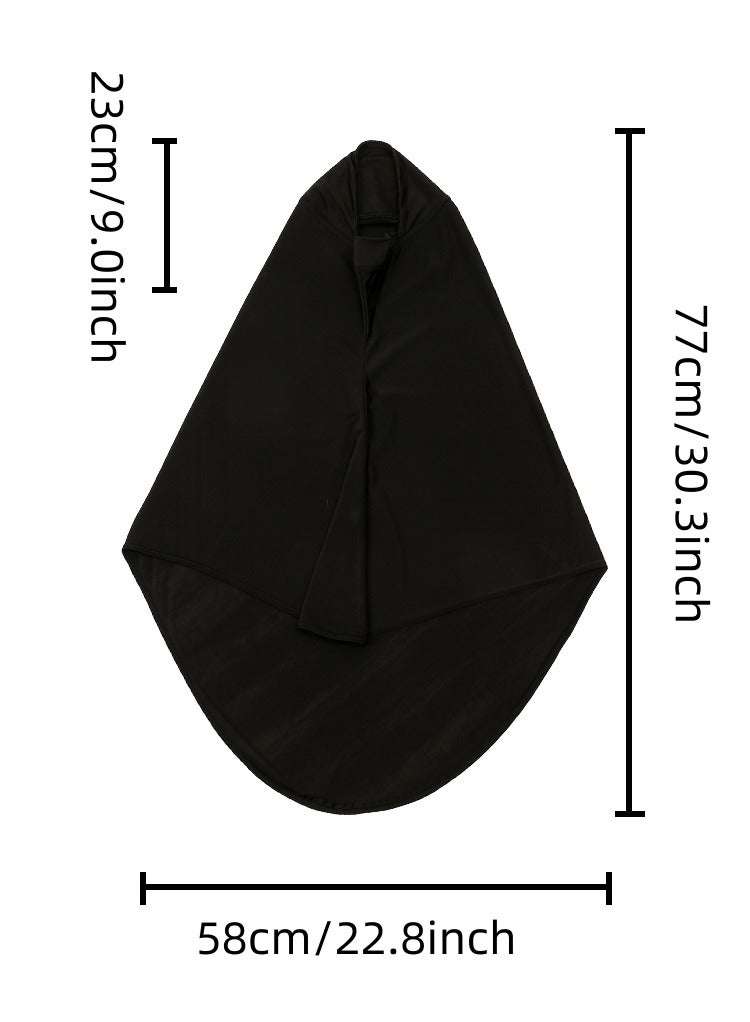 Women Muslim Instant Hijab Full Cover Headscarf Islamic Clothes Fashion Long Hijabs Abaya - Image 3