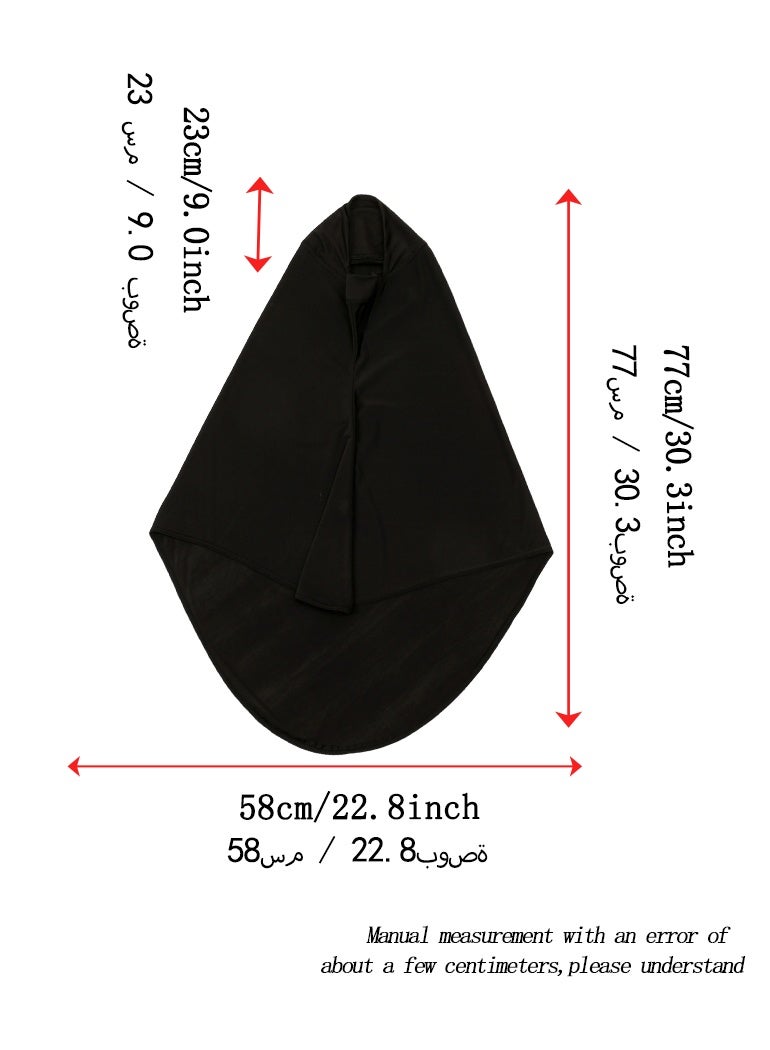 النساء المسلمين الحجاب الفوري غطاء كامل الحجاب الملابس الإسلامية الموضة الحجابات الطويلة أبايا - Image 3