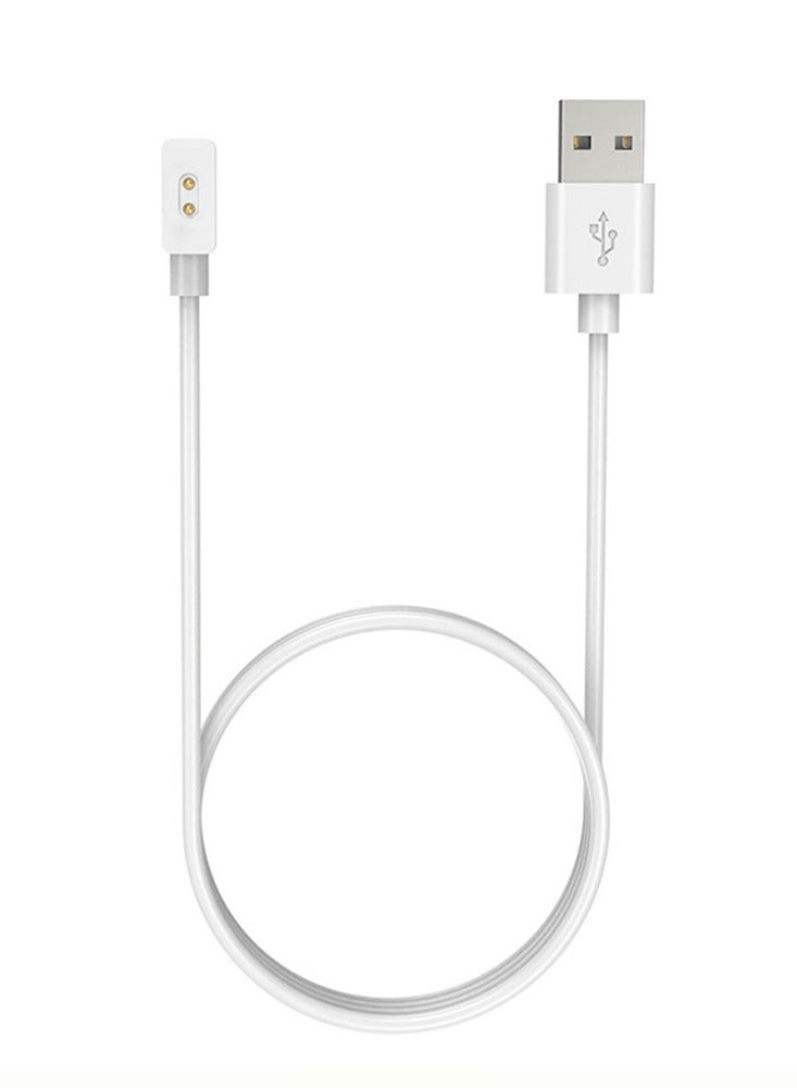 يوك كابل شحن USB بطول 1 متر لساعة شاومي باند 10/شاومي باند 9/شاومي باند 8/شاومي باند 8 برو/شاومي باند 8 أكتيف/ريدمي واتش 3 أكتيف، كابل محول شاحن لملحقات الساعة الذكية، أبيض  - Image 1
