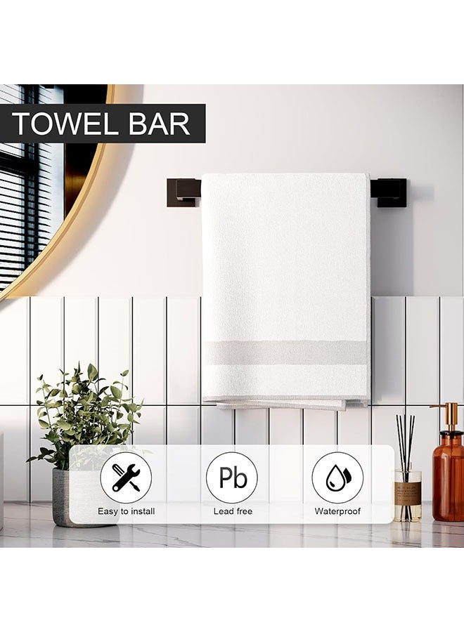 عربست مجموعة من 5 قطع ماتي أسود حمام التبعي مجموعة ، SUS304 الفولاذ المقاوم للصدأ الجدار شنقا نوع 16 بوصة منديل الشريط ، حامل ورق التواليت ، خاتم منشفة ، منشفة هوك ، حمام مجموعة الأجهزة ، منشفة بار مجموعة - Image 2