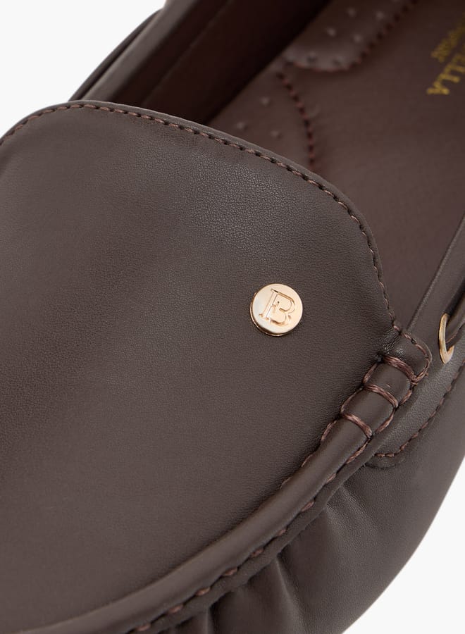 Flora Bella By Shoexpress Women Solid Slip-On Wedge Heel Loafers - Image 4