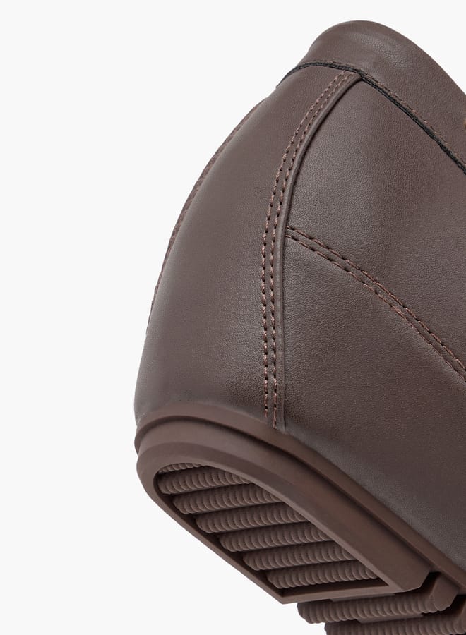 Flora Bella By Shoexpress Women Solid Slip-On Wedge Heel Loafers - Image 5