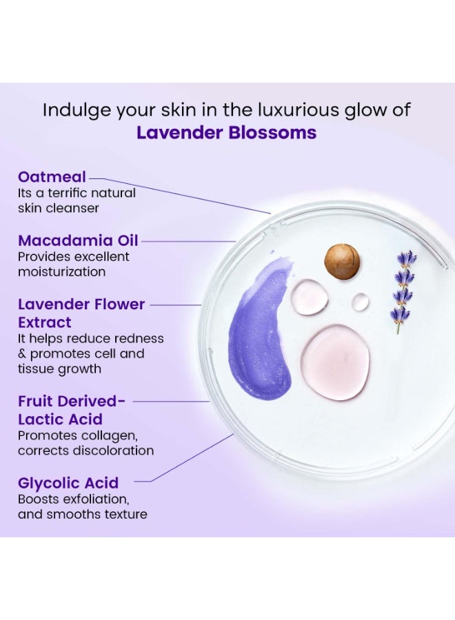 Bryan & Candy Sugar Body Scrub PH 5.5 For Tan Removal & Exfoliation | For Women & Men | 250g (Lavender & Vanilla Cream) - Image 2