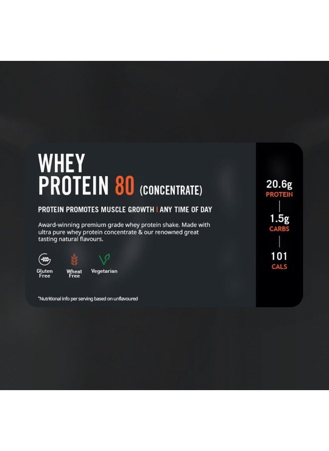 THE PROTEIN WORKS - Whey Protein 80 Powder Low Calorie Protein Shake Whey Protein Shake 28 Servings Strawberries 'N' Cream 1Kg - Image 1