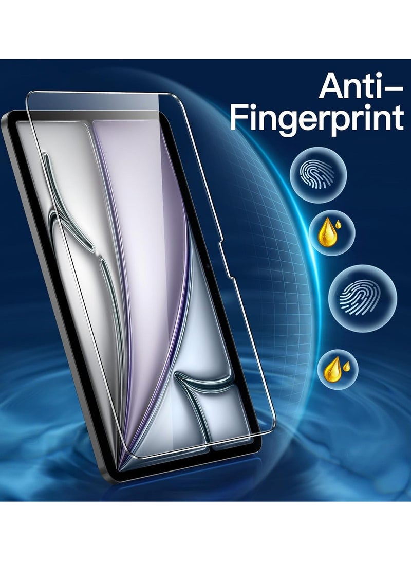 Techie Screen Protector for Apple iPad Air 13-Inch M2 (2024), 2-Pack Tempered Glass with Easy Installation Frame, HD Clear, Anti-Scratch, Anti-Fingerprint - Image 2