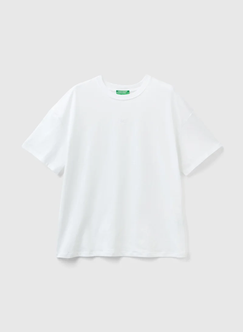 UNITED COLORS OF BENETTON T-Shirt With Embroidered Logo
