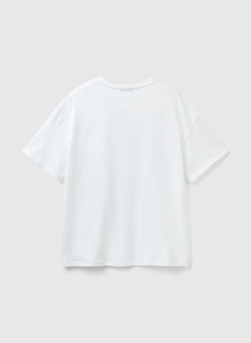 UNITED COLORS OF BENETTON T-Shirt With Embroidered Logo