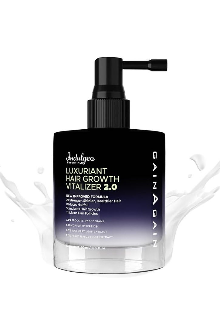 Indulgeo Essentials Hair Vitalizer Hair Growth Serum Helps to Promotes Hair growth Strengthens All Hair Types 120ml - Image 1
